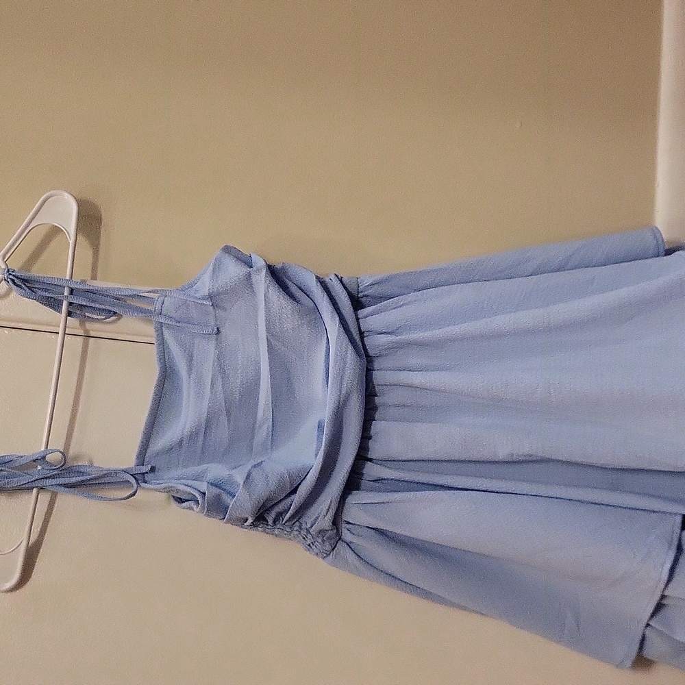 SHEIN Light Blue Mini Dress